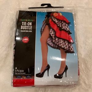 Day of the Dead Tie-On Bustle Halloween Costume